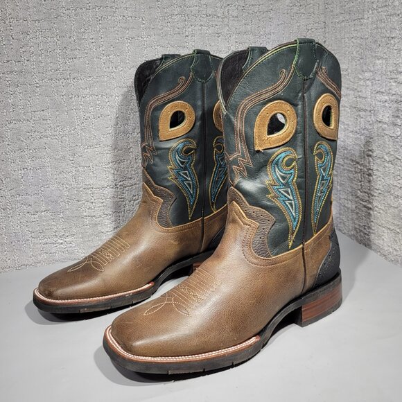 J.B. Dillon Men's Size Left 10.5EE Right 10.5D Brown Black Leather Boots JBR1111 - Picture 1 of 13